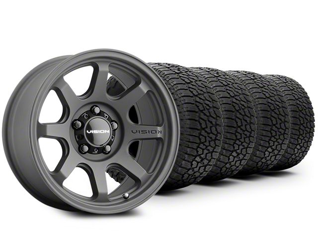 16x8 Vision Off-Road Flow & 32in Falken All-Terrain Wildpeak A/T3W Tire Package (16-23 Tacoma)