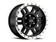 Vision Off-Road Manx Gloss Black Machined 6-Lug Wheel; 18x9; 0mm Offset (17-24 Titan)