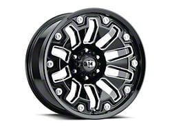 Vision Off-Road Armor Gloss Black Milled 6-Lug Wheel; 18x9; -12mm Offset (16-24 Titan XD)