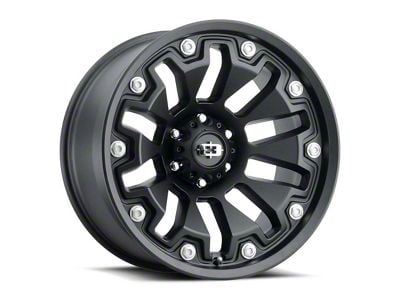 Vision Off-Road Armor Satin Black 6-Lug Wheel; 18x9; 12mm Offset (16-24 Titan XD)