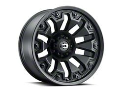 Vision Off-Road Armor Satin Black with Black Bolt Inserts 6-Lug Wheel; 20x9; 0mm Offset (16-24 Titan XD)