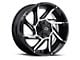 Vision Off-Road Prowler Gloss Black Machined 6-Lug Wheel; 20x12; -51mm Offset (16-24 Titan XD)