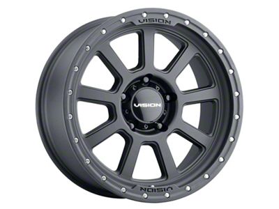 Vision Off-Road Ojos Satin Black 6-Lug Wheel; 17x9; -12mm Offset (22-24 Tundra)