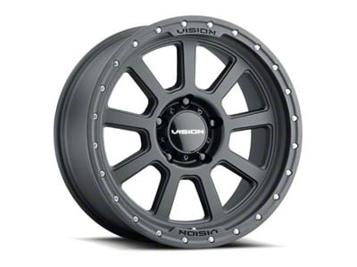 Vision Off-Road Ojos Satin Black 6-Lug Wheel; 17x9; 12mm Offset (22-24 Tundra)