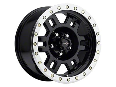 Vision Off-Road Manx Gloss Black Machined 6-Lug Wheel; 17x8.5; 0mm Offset (22-24 Tundra)