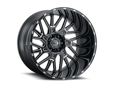 Vision Off-Road Brawl Gloss Black Milled 6-Lug Wheel; 22x12; -51mm Offset (22-24 Tundra)
