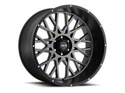 Vision Off-Road Rocker Anthracite with Satin Black Lip 6-Lug Wheel; 24x12; -51mm Offset (22-25 Tundra)