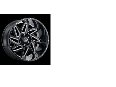 Vision Off-Road Spyder Gloss Black Milled Spoke 6-Lug Wheel; 20x10; -25mm Offset (22-24 Tundra)