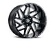 Vision Off-Road Spyder Gloss Black Milled Spoke 6-Lug Wheel; 20x9; 0mm Offset (22-24 Tundra)