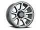 Vision Off-Road Turbine Gunmetal Machined Face 6-Lug Wheel; 20x9; 18mm Offset (22-24 Tundra)