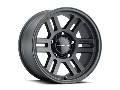 Vision Off-Road Manx 2 Overland Satin Black Wheel; 17x9; -12mm Offset (20-24 Jeep Gladiator JT)