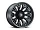 Vision Off-Road Armor Satin Black with Black Bolt Inserts Wheel; 18x9 (20-24 Jeep Gladiator JT)