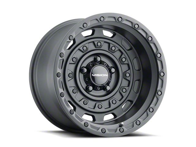 Vision Off-Road Tactical Satin Black Wheel; 17x10 (20-24 Jeep Gladiator JT)