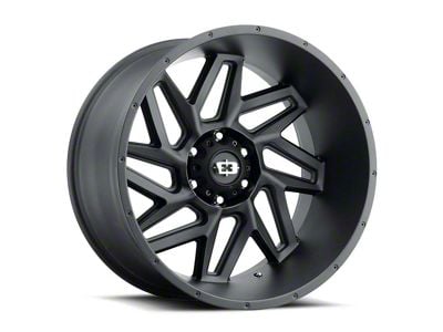 Vision Off-Road Sliver Satin Black Wheel; 20x10 (18-24 Jeep Wrangler JL)