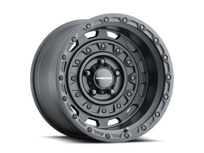 Vision Off-Road Tactical Satin Black Wheel; 20x12; -44mm Offset (18-24 Jeep Wrangler JL)