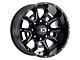 Vision Off-Road Bomb Gloss Black Milled 5-Lug Wheel; 20x10; -25mm Offset (14-21 Tundra)