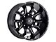 Vision Off-Road Bomb Gloss Black Milled 5-Lug Wheel; 20x9; 12mm Offset (14-21 Tundra)