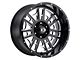 Vision Off-Road Widow Gloss Black Milled 5-Lug Wheel; 20x9; 12mm Offset (14-21 Tundra)