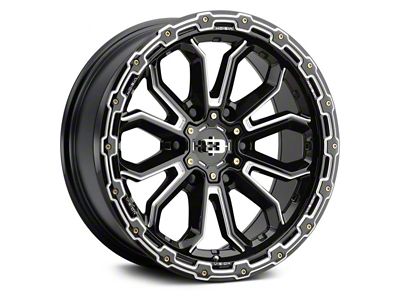 Vision Wheel Korupt Gloss Black Milled 6-Lug Wheel; 18x9; 12mm Offset (03-09 4Runner)