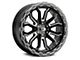 Vision Wheel Korupt Gloss Black Milled 6-Lug Wheel; 18x9; 12mm Offset (03-09 4Runner)