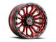 Vision Wheel Korupt Gloss Red with Gloss Black Lip 6-Lug Wheel; 20x9; 12mm Offset (03-09 4Runner)