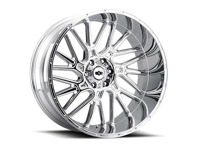 Vision Wheel Brawl Chrome 6-Lug Wheel; 20x9; 12mm Offset (04-15 Titan)