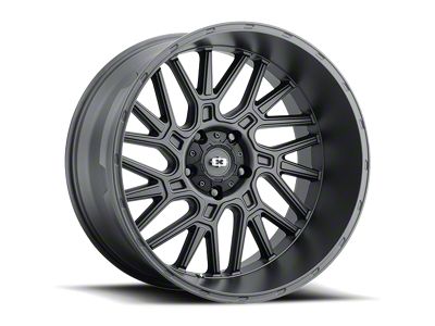 Vision Wheel Brawl Satin Black 6-Lug Wheel; 20x9; 12mm Offset (04-15 Titan)