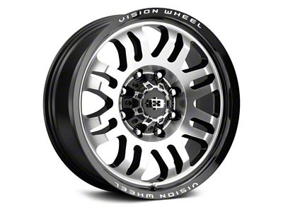 Vision Wheel Inferno Gloss Black Machined 6-Lug Wheel; 18x9; 12mm Offset (04-15 Titan)