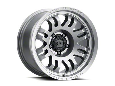 Vision Wheel Inferno Satin Grey 6-Lug Wheel; 18x9; 12mm Offset (04-15 Titan)