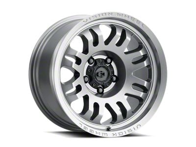 Vision Wheel Inferno Satin Grey 6-Lug Wheel; 20x9; 12mm Offset (04-15 Titan)