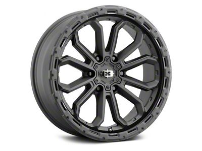 Vision Wheel Korupt Satin Black 6-Lug Wheel; 18x9; -12mm Offset (04-15 Titan)