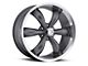 Vision Wheel Legend 5 Gunmetal Machined 6-Lug Wheel; 20x9; 20mm Offset (04-15 Titan)