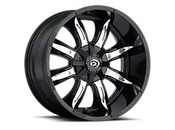 Vision Wheel Manic Gloss Black Machined Face 6-Lug Wheel; 18x9; 12mm Offset (04-15 Titan)