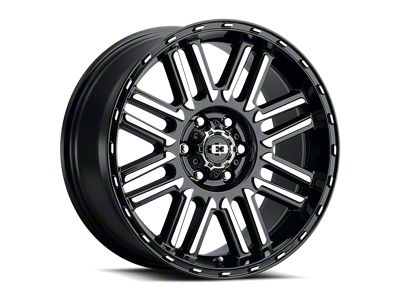 Vision Wheel Nexus Gloss Black Machined 6-Lug Wheel; 18x8.5; 0mm Offset (04-15 Titan)