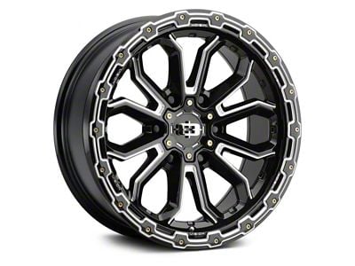 Vision Wheel Korupt Gloss Black Milled 6-Lug Wheel; 18x9; 12mm Offset (05-15 Tacoma)