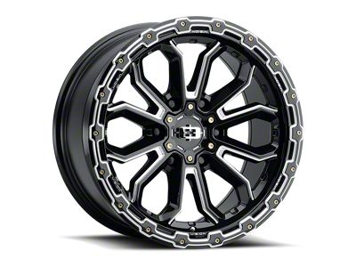 Vision Wheel Korupt Gloss Black Milled 6-Lug Wheel; 20x9; 0mm Offset (05-15 Tacoma)