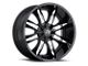 Vision Wheel Manic Gloss Black Machined Face 6-Lug Wheel; 18x9; 12mm Offset (05-15 Tacoma)