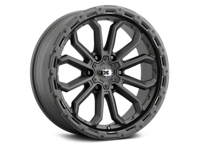 Vision Wheel Korupt Satin Black 6-Lug Wheel; 17x9; 12mm Offset (2024 Tacoma)