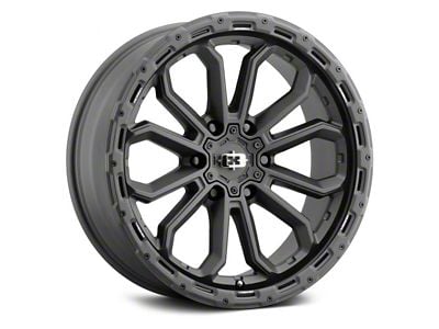 Vision Wheel Korupt Satin Black 6-Lug Wheel; 17x9; -12mm Offset (10-24 4Runner)