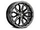 Vision Wheel Korupt Gloss Black Milled 6-Lug Wheel; 18x9; 12mm Offset (21-24 Bronco, Excluding Raptor)