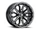 Vision Wheel Korupt Gloss Black Milled 6-Lug Wheel; 20x9; 0mm Offset (21-24 Bronco, Excluding Raptor)