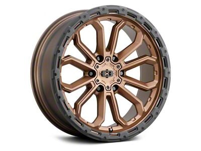 Vision Wheel Korupt Satin Bronze 6-Lug Wheel; 18x9; 12mm Offset (22-24 Bronco Raptor)