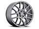 Vision Wheel Cross Gunmetal 5-Lug Wheel; 17x7.5; 38mm Offset (21-24 Bronco Sport)