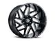 Vision Wheel Spyder Gloss Black Milled 6-Lug Wheel; 18x9; 12mm Offset (22-24 Bronco Raptor)