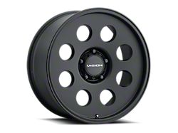 Vision Wheel Midway Satin Black Wheel; 16x8; 0mm Offset (84-01 Jeep Cherokee XJ)