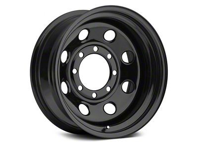 Vision Wheel Soft 8 Steel Gloss Black Wheel; 15x7; -6mm Offset (84-01 Jeep Cherokee XJ)