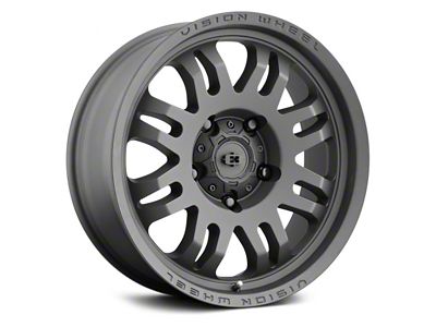 Vision Wheel Inferno Satin Black Wheel; 17x9.5; -18mm Offset (20-24 Jeep Gladiator JT)