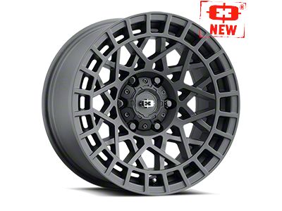 Vision Wheel Savage Satin Black Wheel; 17x8.5; -24mm Offset (20-24 Jeep Gladiator JT)