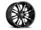 Vision Wheel Manic Gloss Black Machined Face 6-Lug Wheel; 18x9; 12mm Offset (16-23 Tacoma)
