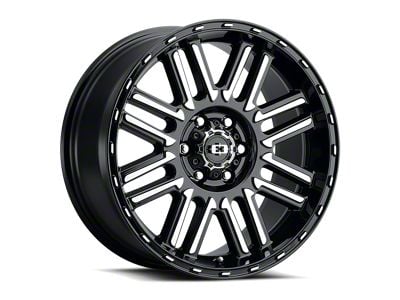 Vision Wheel Nexus Gloss Black Machined 6-Lug Wheel; 18x8.5; 0mm Offset (17-24 Titan)